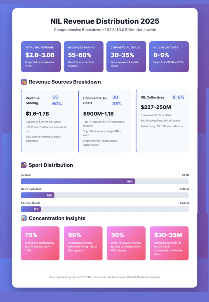 NIL Clubs NIL revenue distribution